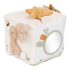 Cube d'activités bébé beige – vue d'ensemble des faces