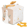 Cube d'activités bébé beige avec miroir intégré