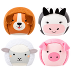 Set de 4 balles doudous sensorielles bébé animaux de la ferme
