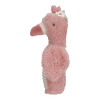 Hochet doudou flamant rose bébé – grelot sonore intégré