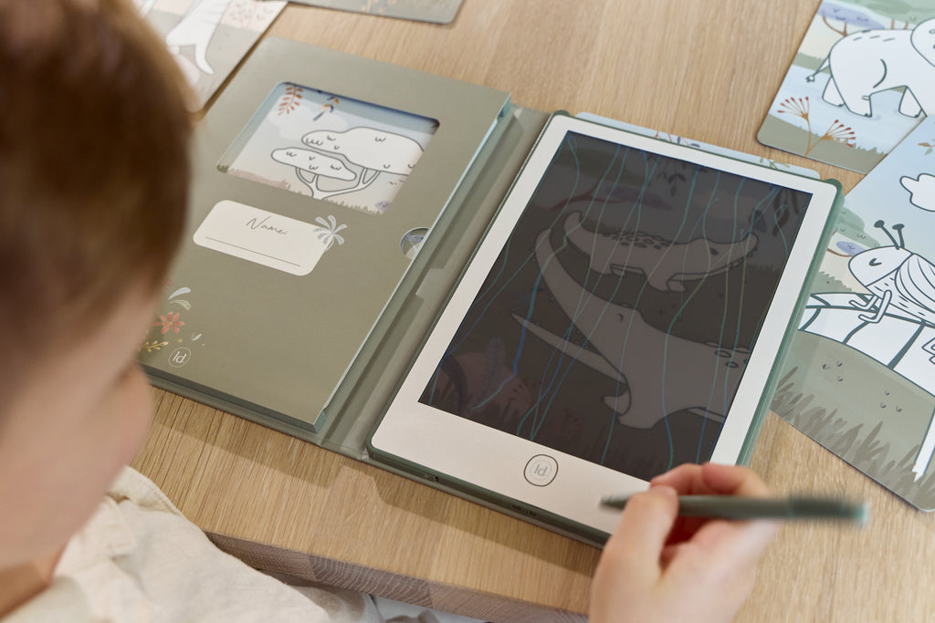 Tablette à dessin nomade enfant Safari Friends - cartes illustrées savane