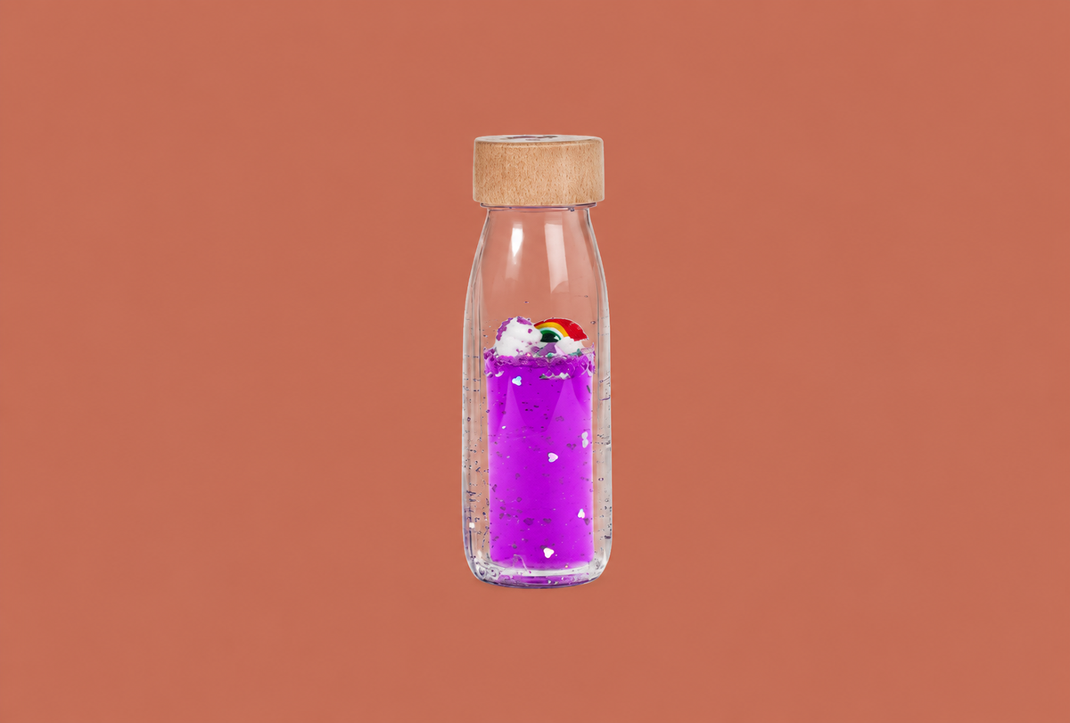 Bouteille sensorielle Arc-en-ciel Magique Petit Boum