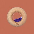 Donut sensoriel calme violet en bois Petit Boum